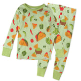 Go to slide 1, Organic Cotton Fun Foods Pajamas, Taco Time