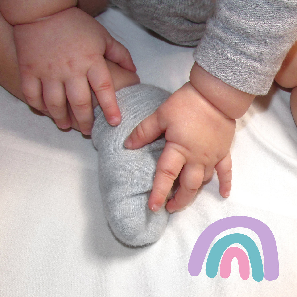 Multipack Cozy Socks Sustainably Made for Baby & Toddler, 10-Pack Rainbow Pinks