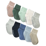 Go to slide 1, Multipack Cozy Socks Sustainably Made for Baby & Toddler, 10-Pack Blue Sunrise