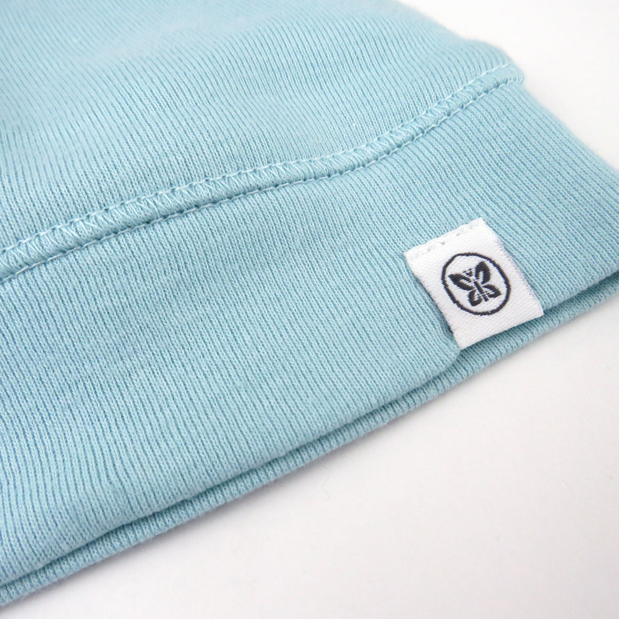 10-Pack Organic Cotton Reversible Caps, Rainbow Blues