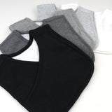 Go to slide 4, 5-Pack Organic Cotton 4 in 1 Reversible Bibs, Grey Ombre