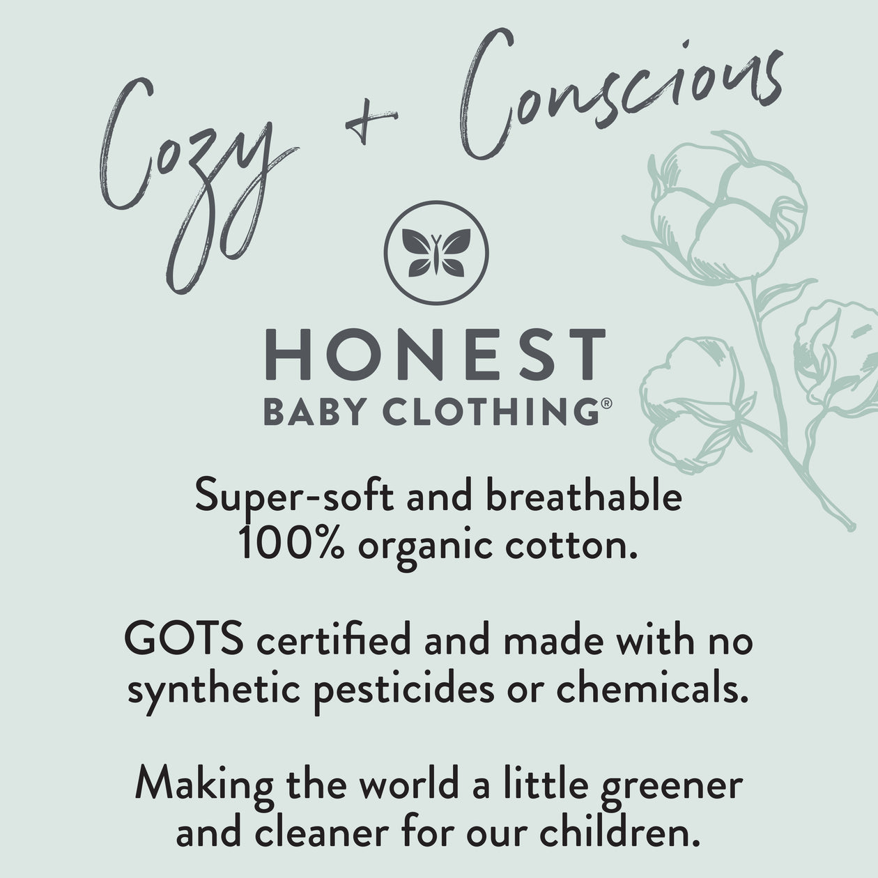 10-Pack Organic Cotton Short Sleeve Bodysuits, Rainbow Blues