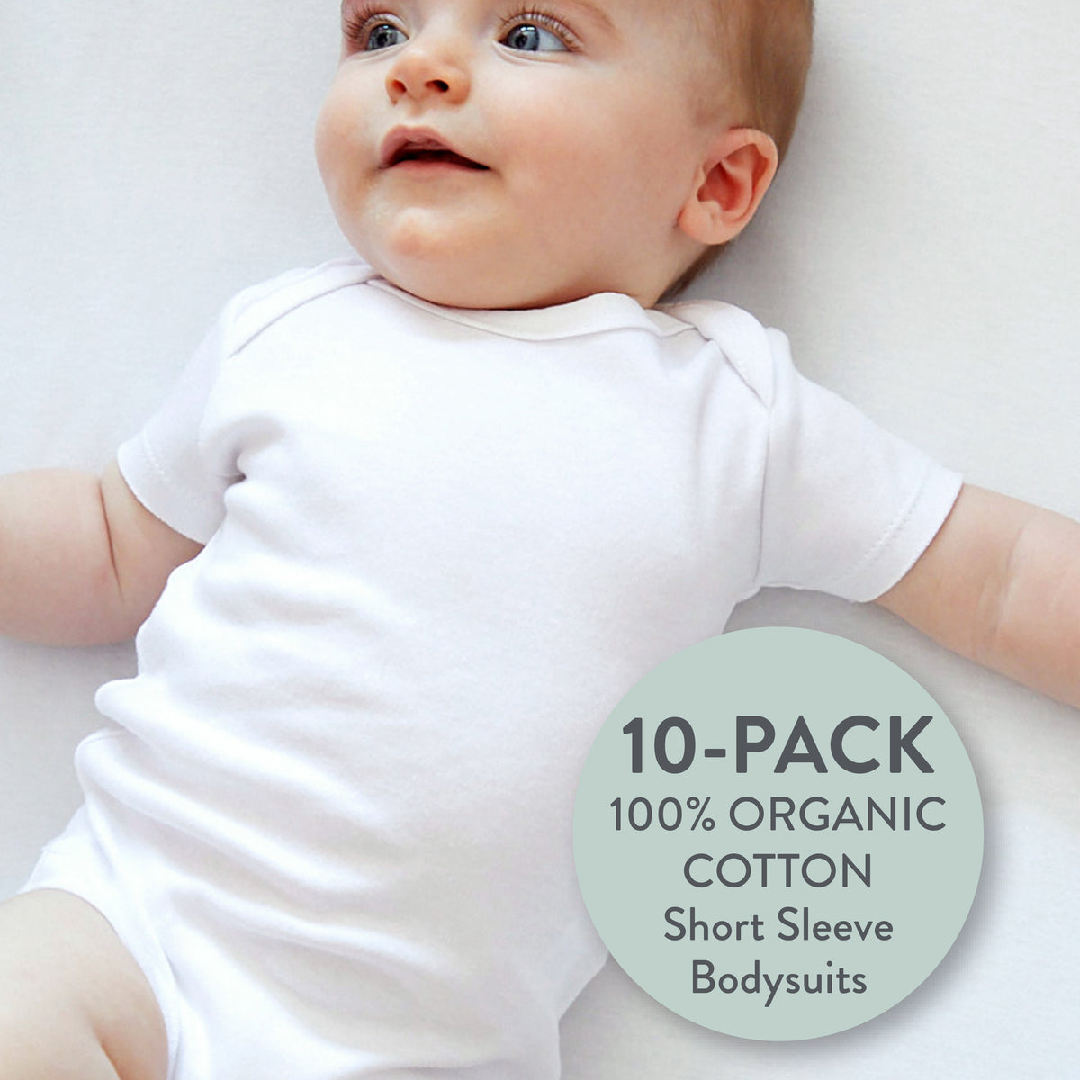10-Pack Organic Cotton Short Sleeve Bodysuits Honest Baby Clothing