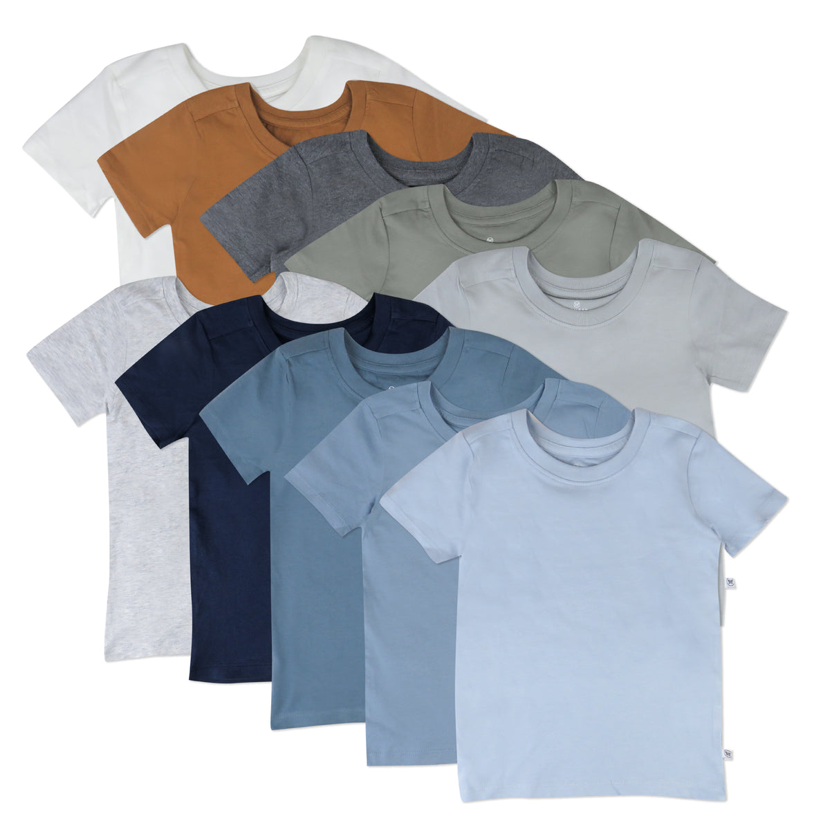10-Pack Organic Cotton Short Sleeve T-Shirts Honest Baby Clothing - Main Image