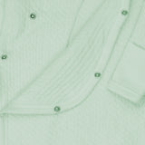 Go to slide 3, Organic Cotton Matelassé Side-Snap Coverall, Sage