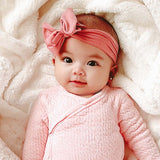 Go to slide 4, Organic Cotton Matelasse Kimono Coverall, Pink