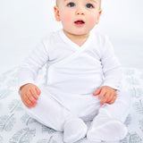Go to slide 2, 2-Pack Organic Cotton Footed Pants, Fog