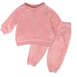 Go to slide 2, Velour Sweatsuit, Pink