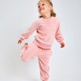 Go to slide 1, Velour Sweatsuit, Pink