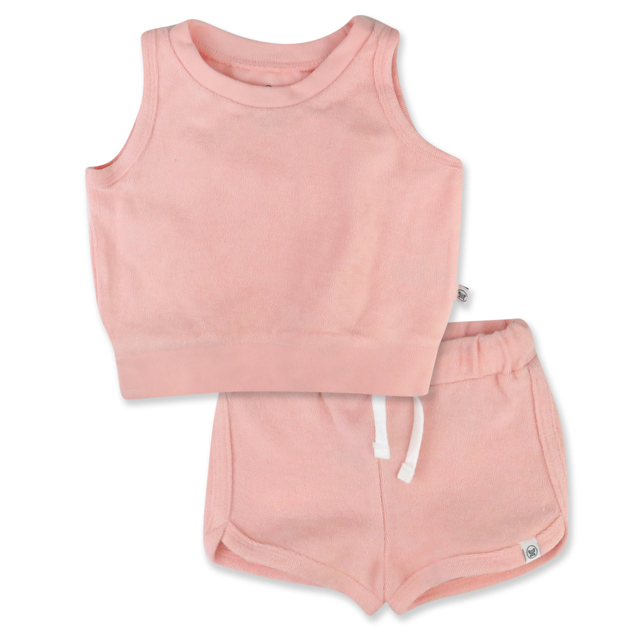 Terry Tank and Short Set, Pink
