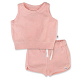 Go to slide 1, Terry Tank and Short Set, Pink