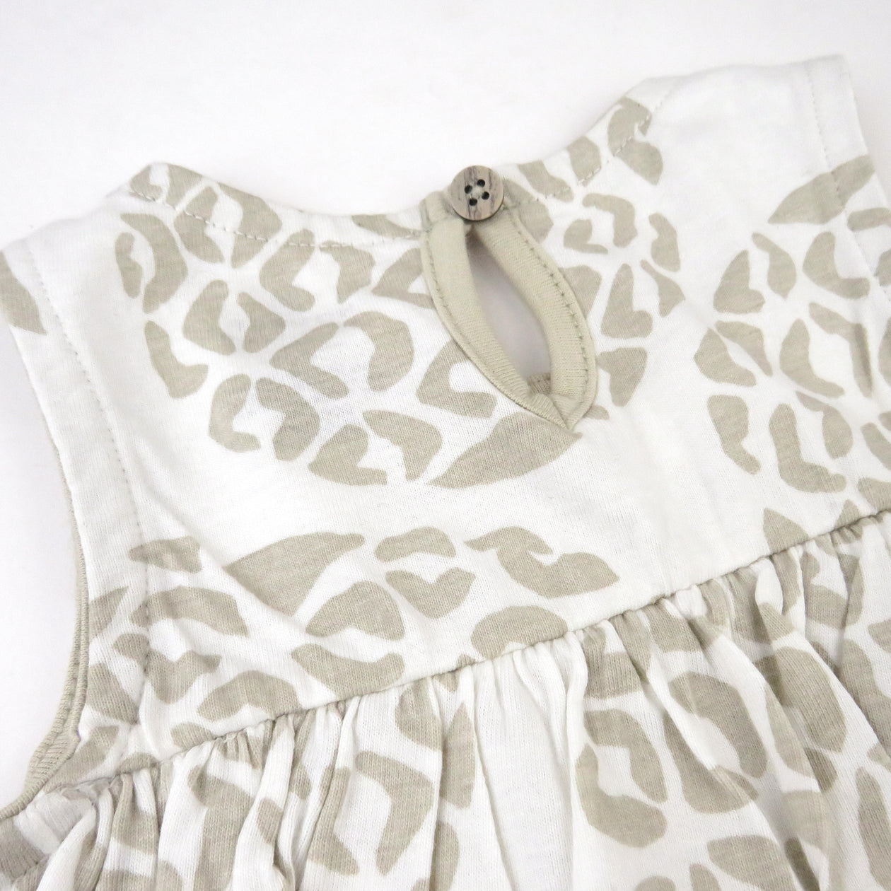 2-Piece Top with Diaper Cover, Pineapple Leaf Ivory
