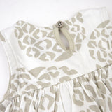 Go to slide 2, 2-Piece Top with Diaper Cover, Pineapple Leaf Ivory