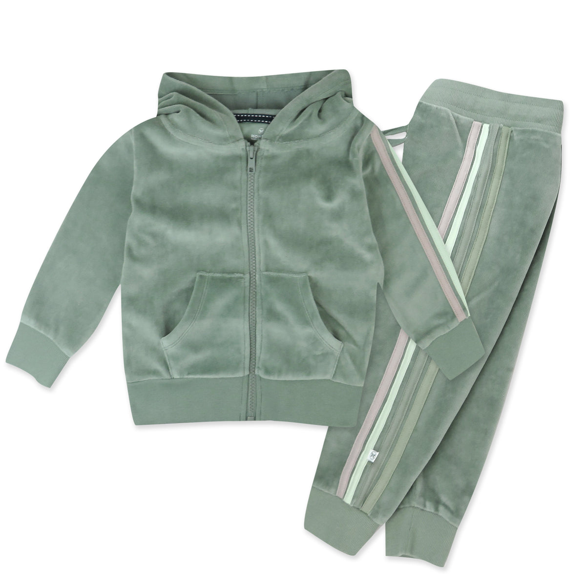 2 Piece Cozy Velour Zip Front Hoodie and Sweatpant Set | Honest