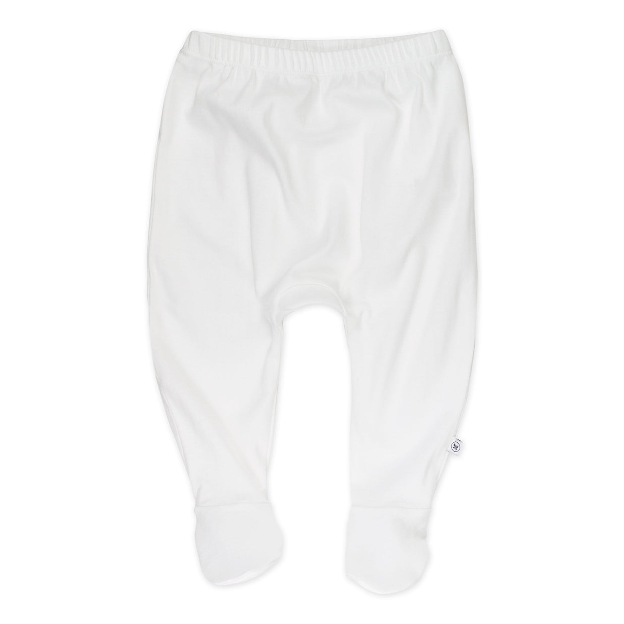3-Pack Organic Cotton Footed Harem Pants, Love Dot