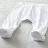 Go to slide 5, 3-Pack Organic Cotton Footed Pants, Painted Floral Pink