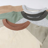 Go to slide 3, 3-Pack Long Sleeve Baseball Raglan T-Shirts, Sandy Teal