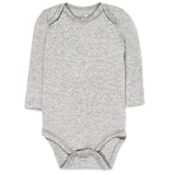 Go to slide 5, 5-Pack Organic Cotton Long Sleeve Bodysuits, Gray Ombre