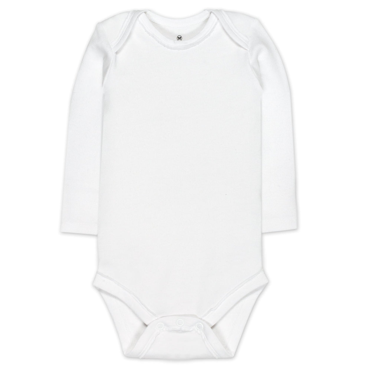 5-Pack Organic Cotton Long Sleeve Bodysuits, Gray Ombre