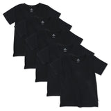 Go to slide 1, 5-Pack Organic Cotton Short Sleeve T-Shirts, Black