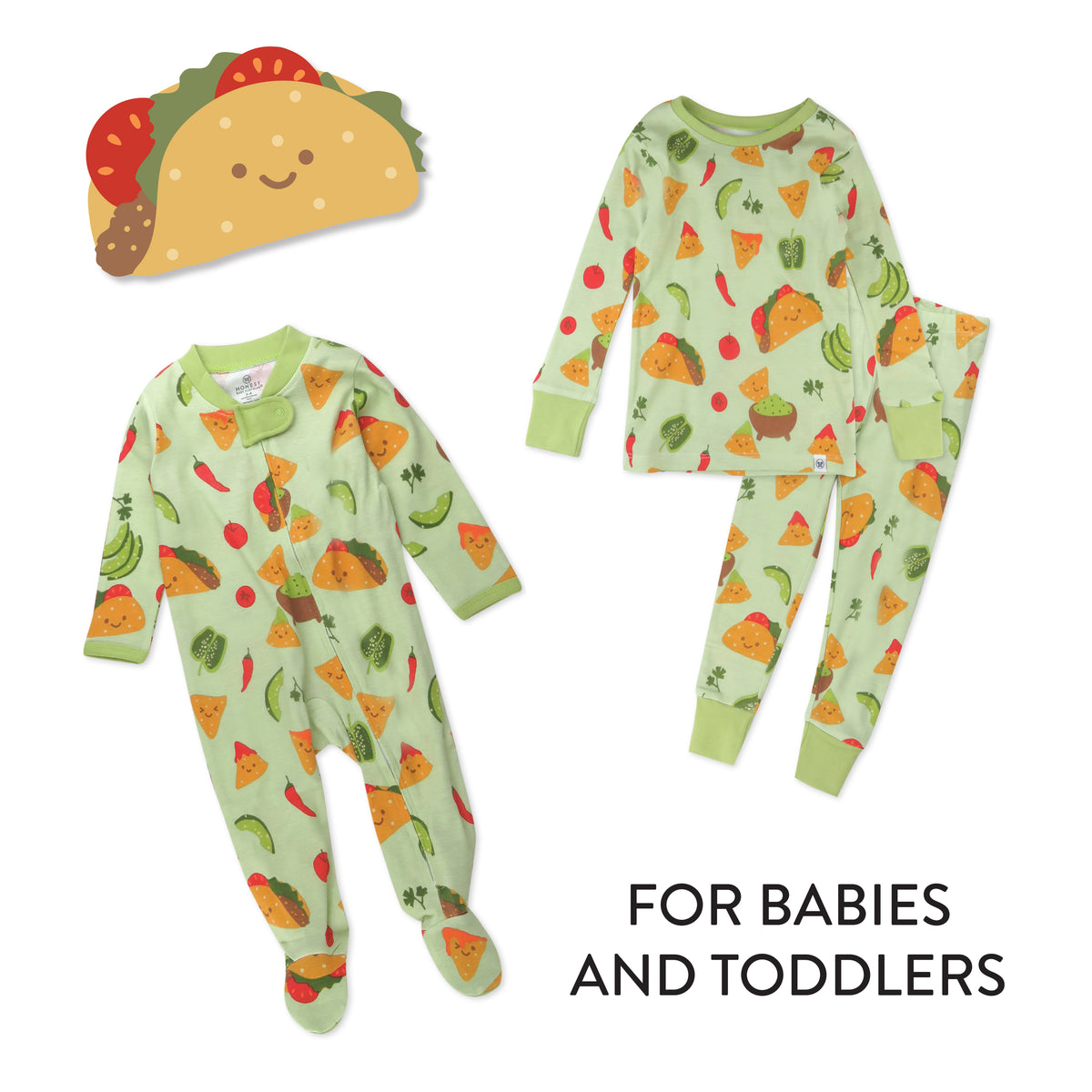 Old Navy Taco Baby Pajamas Organic Cotton Fun Foods Pajamas For
