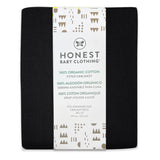 Go to slide 2, Organic Cotton Fitted Crib Sheet, Black