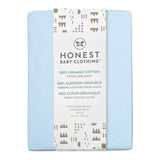 Go to slide 2, Organic Cotton Fitted Crib Sheet, Light Blue