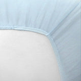 Go to slide 4, Organic Cotton Fitted Crib Sheet, Light Blue