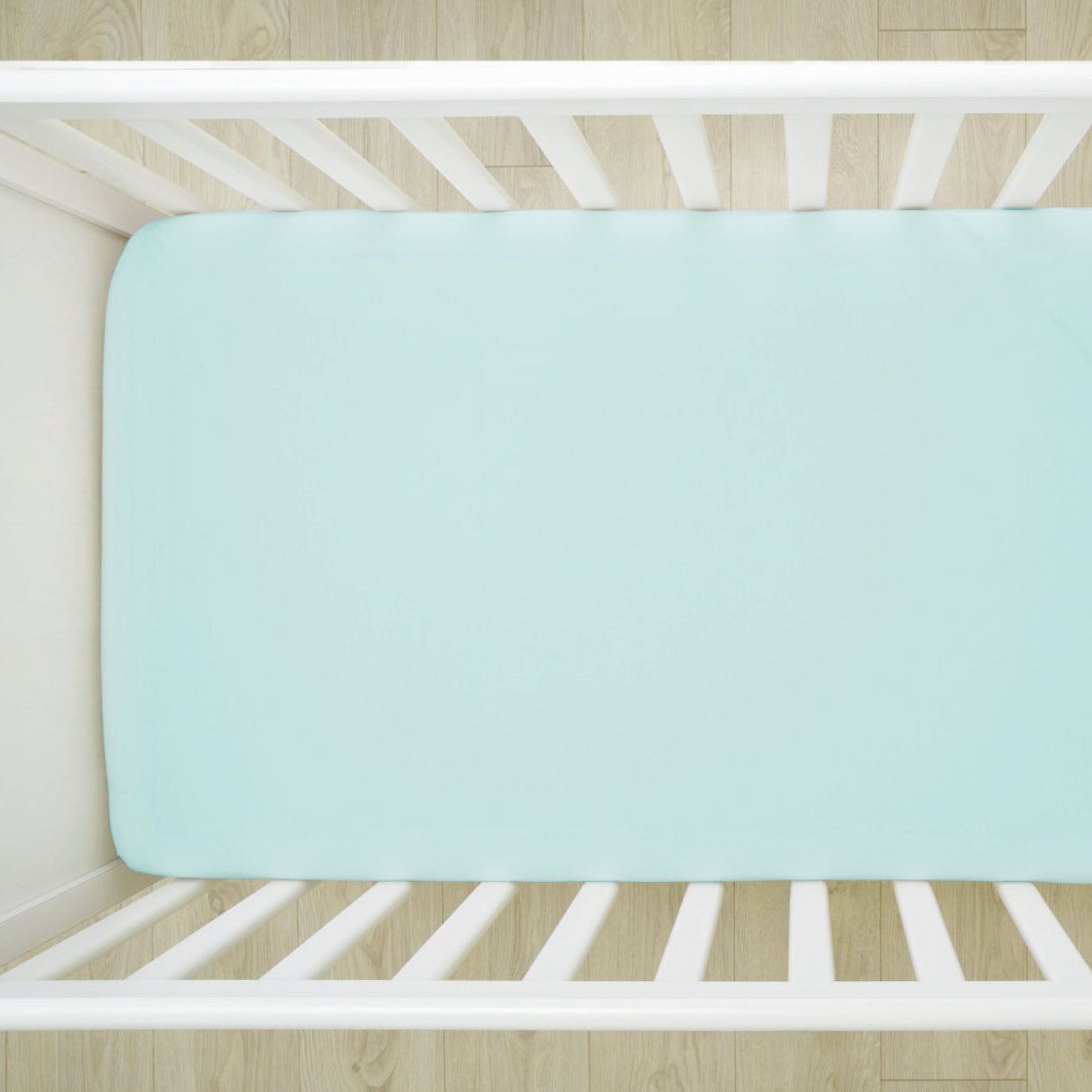 Organic Cotton Fitted Crib Sheet, Sage