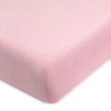 Go to slide 1, Organic Cotton Fitted Crib Sheet, Light Pink