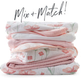 Go to slide 5, Organic Cotton Fitted Crib Sheet, Light Pink