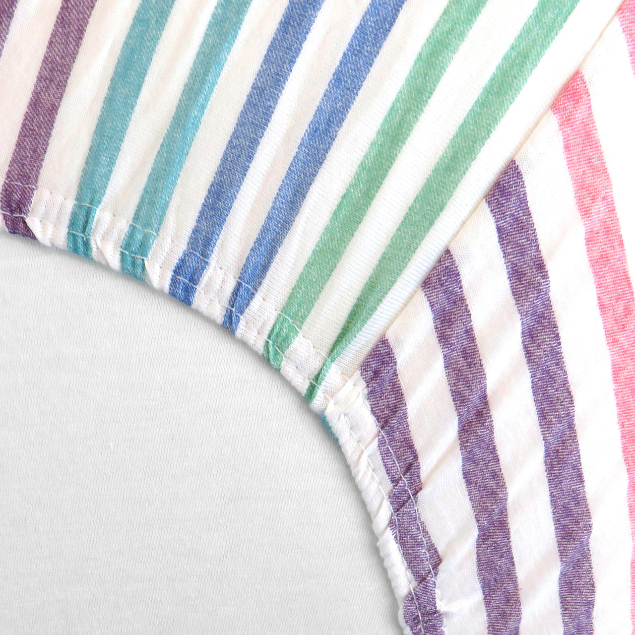 Organic Cotton Changing Pad Cover, Rainbow Stripe
