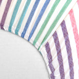 Go to slide 3, Organic Cotton Changing Pad Cover, Rainbow Stripe