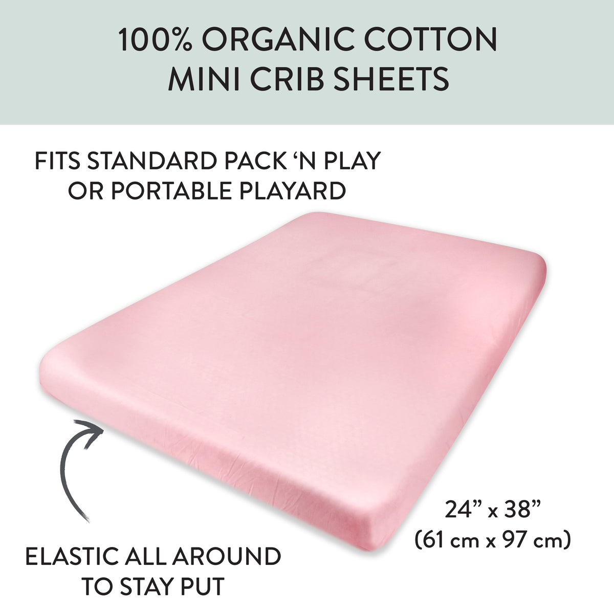 Organic cotton cheap mini crib sheets