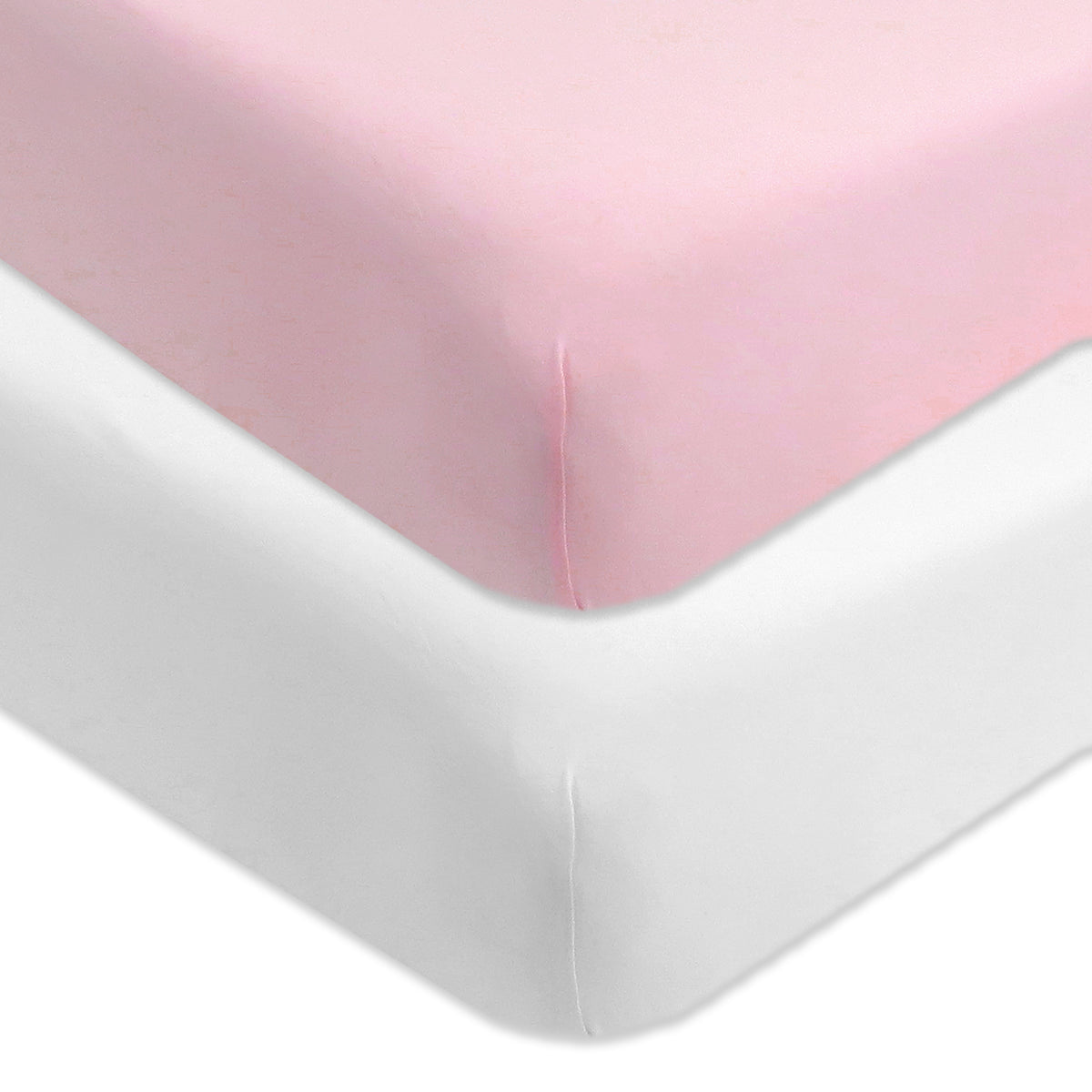 Light pink crib sheet best sale