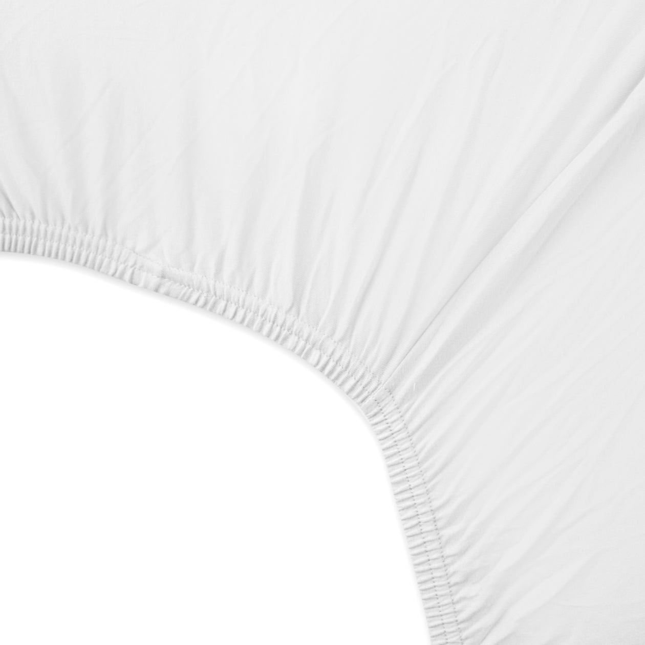 2-Pack Organic Cotton Fitted Crib Sheets, Bright White