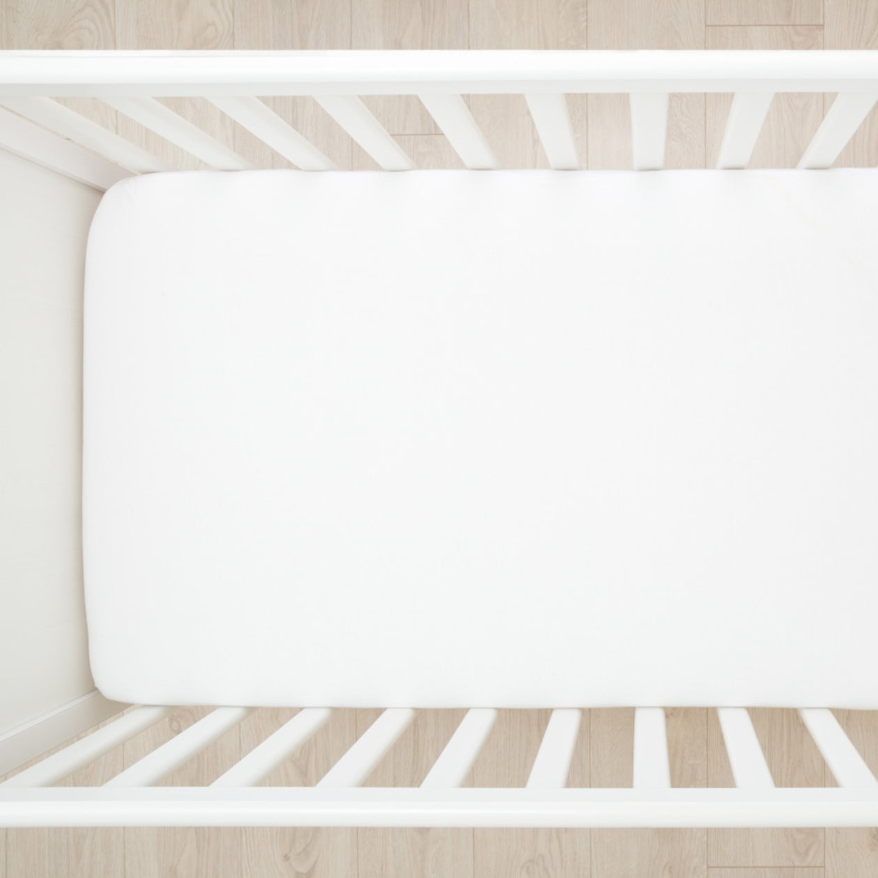 2-Pack Organic Cotton Fitted Crib Sheets, Bright White