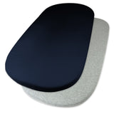 Go to slide 1, 2-Pack Organic Cotton Bassinet Sheets, Dark Navy