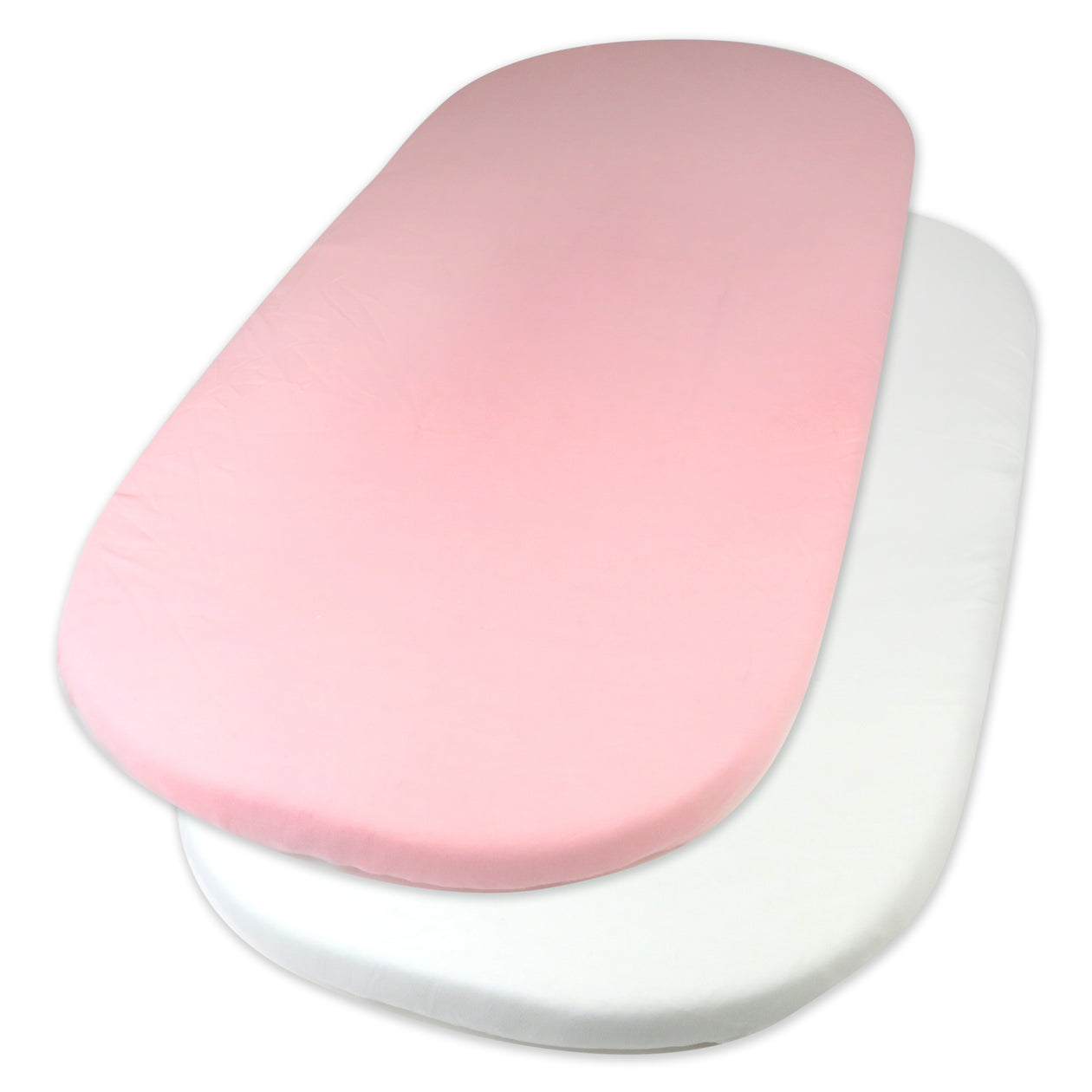 2-Pack Organic Cotton Bassinet Sheets, Pink
