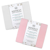 Go to slide 4, 2-Pack Organic Cotton Bassinet Sheets, Pink