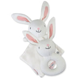 Go to slide 1, Rabbit Lovey and Rattle BUNNY SWEET Gift Set, Rabbit
