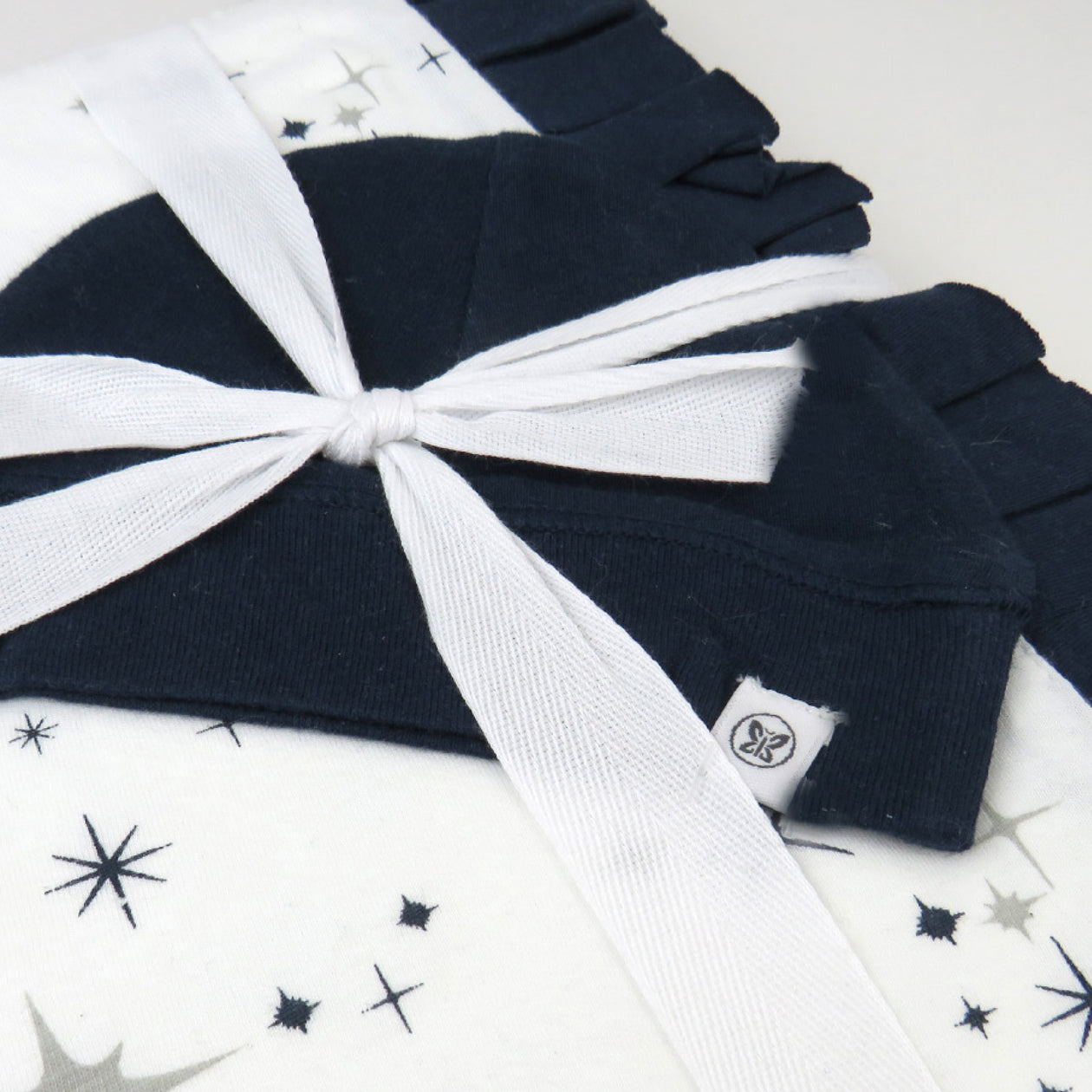 2-Piece Knit Stroller Blanket and Baby Hat, Jumbo Twinkle Star Navy