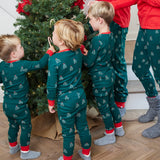 Go to slide 6, Organic Cotton Holiday Matching Family Pajamas, A Pine Holiday