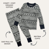 Go to slide 4, Organic Cotton Holiday Matching Family Pajamas, Pajama Chic