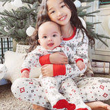 Go to slide 1, Organic Cotton Holiday Matching Family Pajamas, Jumbo Fair Isle