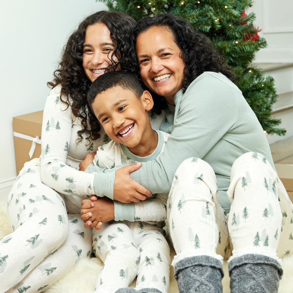 Modern Family Christmas Pajamas Organic Cotton Holiday Matching