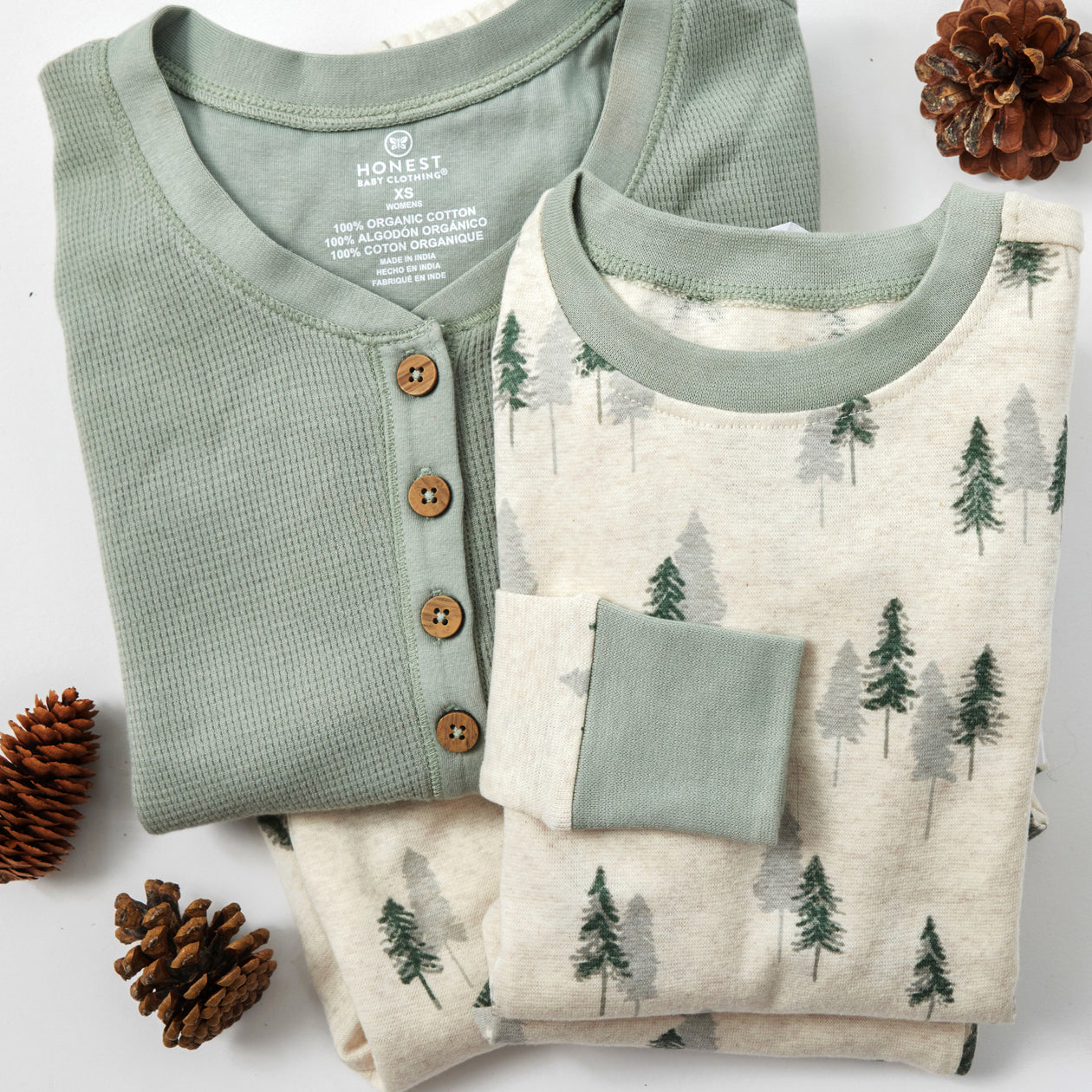 Organic Cotton Holiday Matching Family Pajamas, Into the Woods