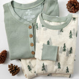 Go to slide 4, Organic Cotton Holiday Matching Family Pajamas, Into the Woods