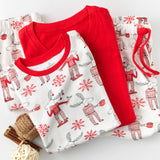 Go to slide 4, Organic Cotton Holiday Matching Family Pajamas, Moose & Mugs