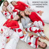 Go to slide 6, Organic Cotton Holiday Matching Family Pajamas, Moose & Mugs